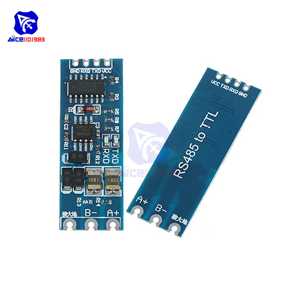 Diymore-UART Serial Port Converter Módulo Função, RS485 para TTL Converter, SCM Módulo de Controle Automático de Fluxo