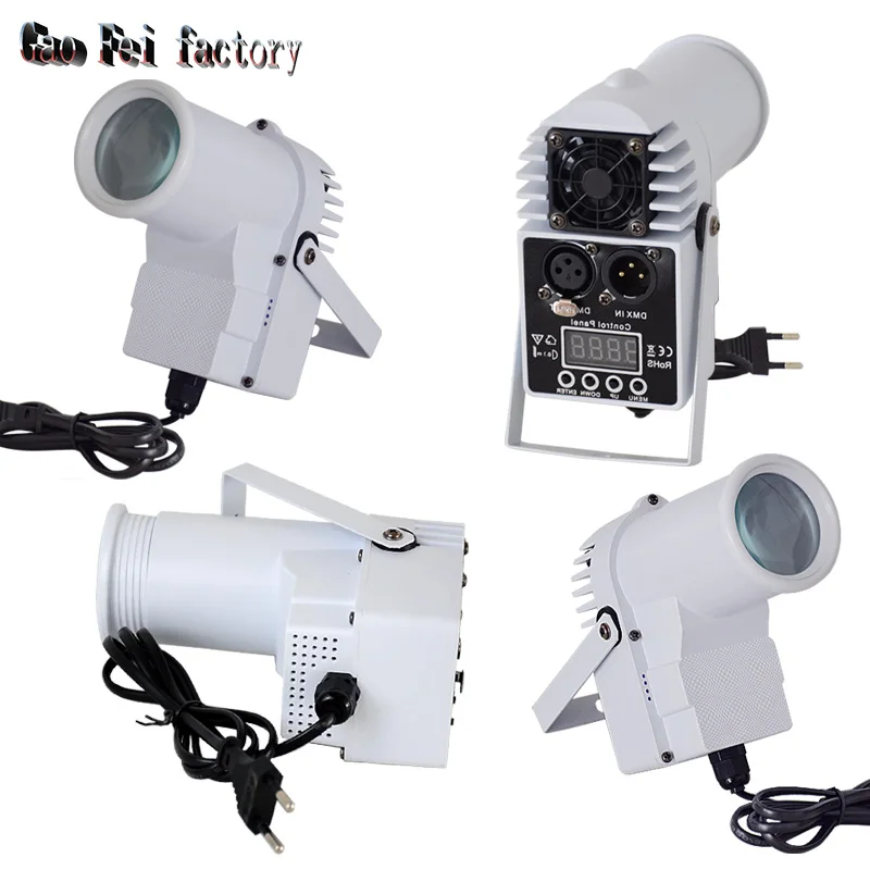 Mini Led 10W Disco Light 4/8 Channels RGBW Dmx Par Dj Light Pinspot Beam Spotlight Stage Party KTV Luces Discoteca