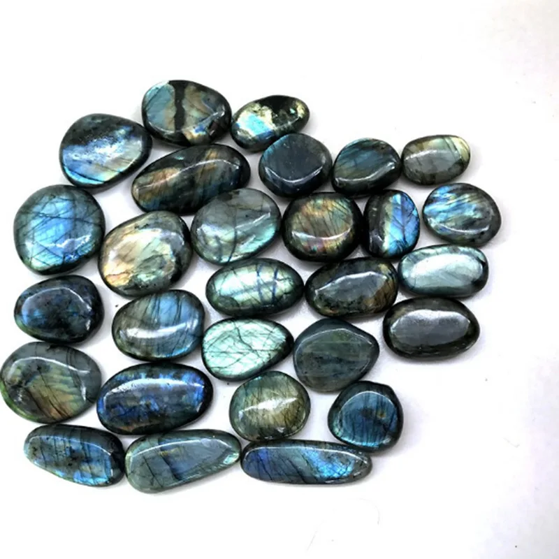 1pc Polished Natural Labradorite Crystal Random Color Grey Blue Stone Moonstone Aquarium Decor Ornament Home Decoration