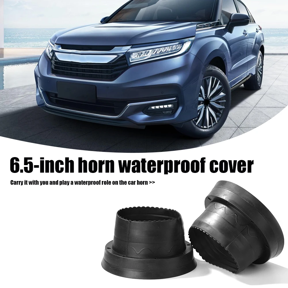 2pcs 6.5 inch Car Speaker Waterproof Cover Audio Rust Protection Pad Car Audio Refit Speaker Soft Waterproof Cover Universal