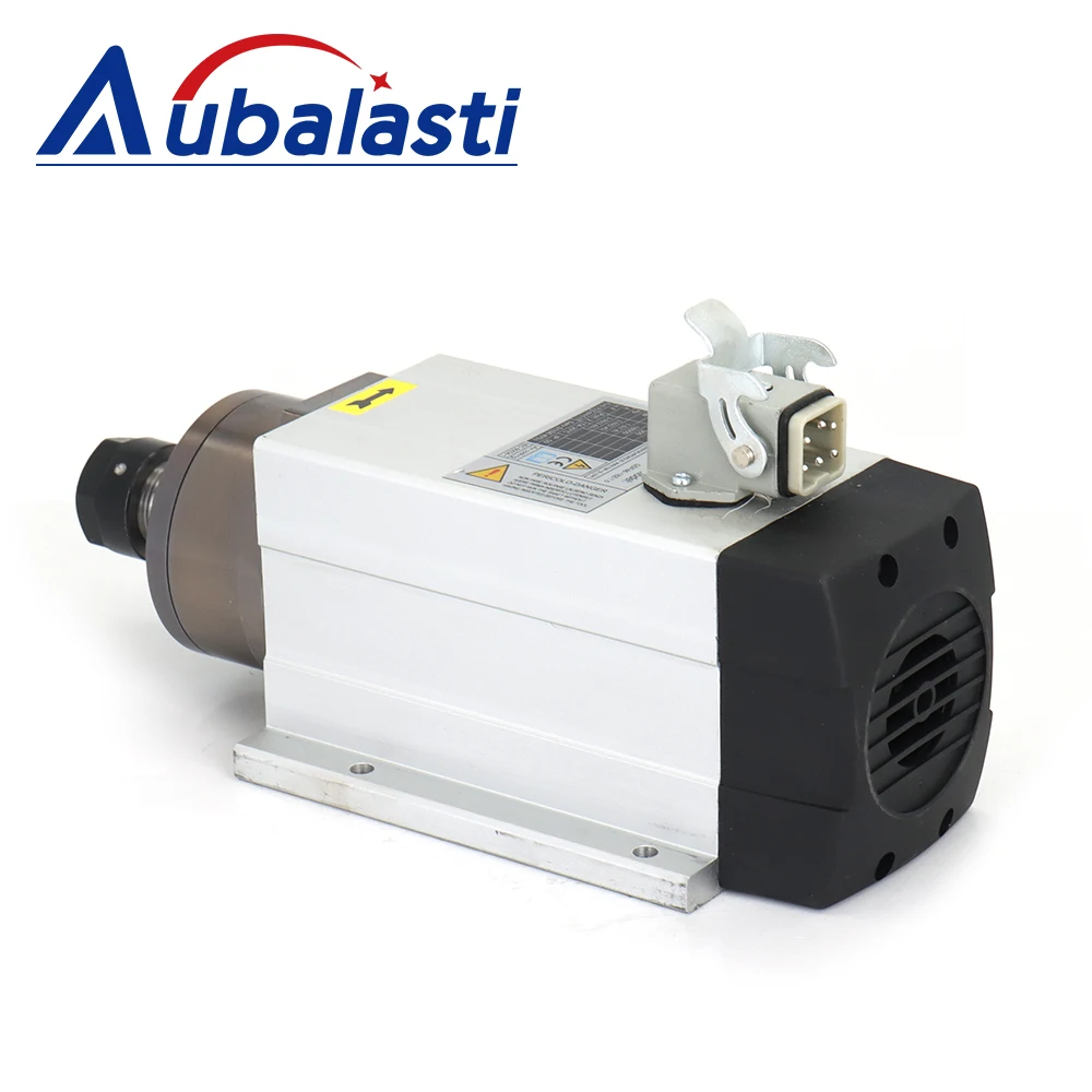 Aubalasti CNC Spindle 1.5kw 2.2kw 3kw Air Cooled Spindle Motor 220V 380V ER20 18000rpm GDF46-18Z For CNC Milling Router Machine
