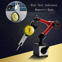 0-0.8mm High Precision Lever Indicator Dial Test Universal Flexible Dial Test Indicator Magnetic Base Holder Stand Gauge Stand