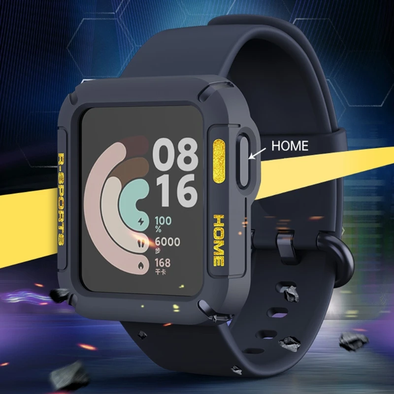 جراب ساعة Xiaomi Mi Watch Lite ، واقي مضاد للخدش مصنوع من مادة TPU ، ملحقات ساعة ذكية