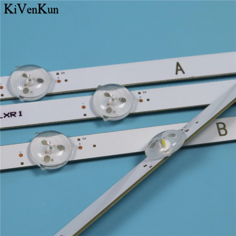 TV LED Backlight Strips For Bush DLED43287FHDCNTDFVP LED Bars Kit Bands 17DLB43VLXR1 LB43007 V0_04_38S Ruler VES430UNDL-2D-N01