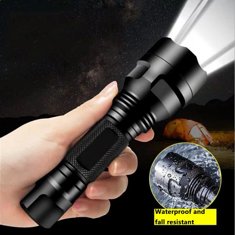 Ceholyd Z20 LED Flashlight Torch C8 5 Mode XML L2 T6 Q5 High Power Lamp Light Super Bright Portable Light for Camping fishing