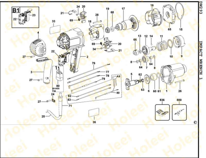 FIELDCASE FOR DEWALT DW293 D21510 616828-03