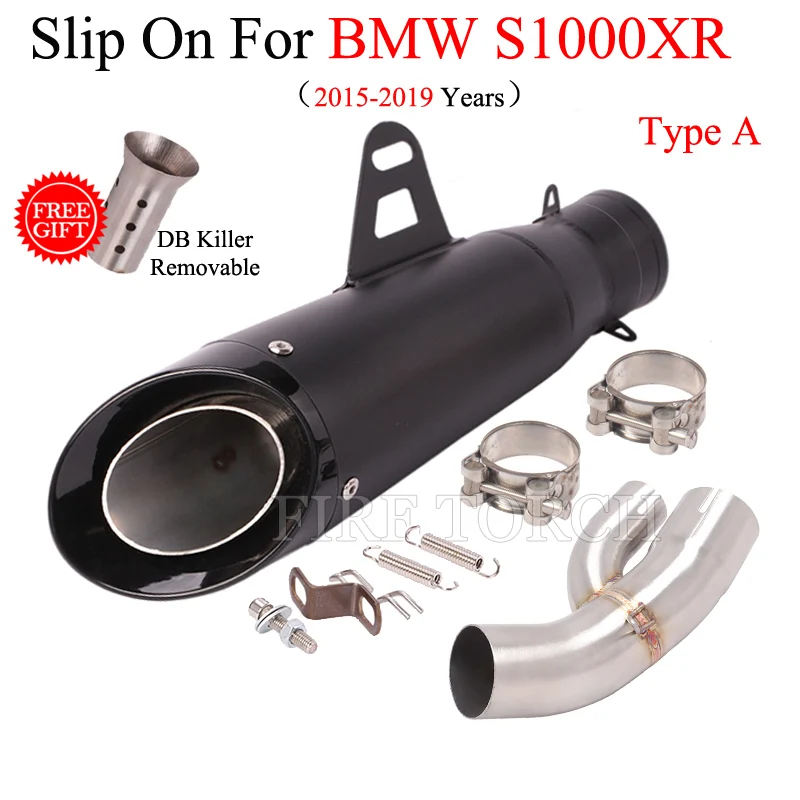 For BMW S1000RR S1000XR S1000R 2015- 2019 Motorcycle Exhaust Modified Escape Muffler Stainless Steel Middle Connecting Link Pipe