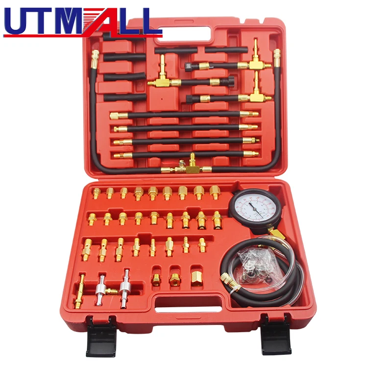 TU-443 Car Trucks Manometer Fuel Injection Pressure Tester Gauge Kit Fuel Flow 0-140 psi For Bosch CIS GMTBI System