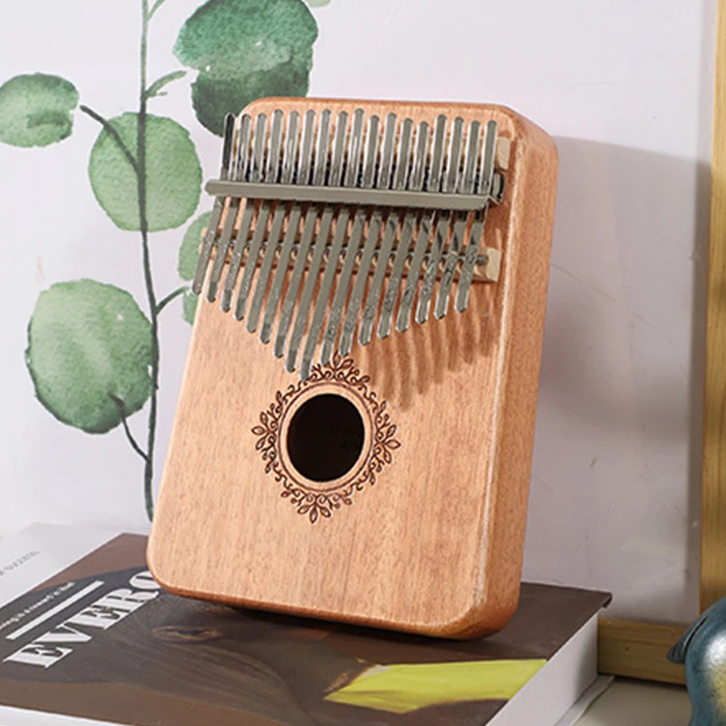 Moscow in stocks Kalimba 17 Key Thumb Piano  Handguard Wood Mahogany Mbira Musical Instruments Kalimba Piano Creative Music Box