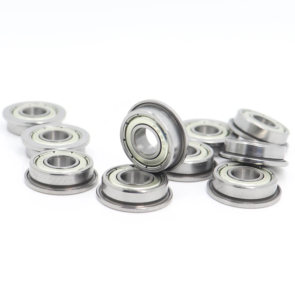 

SF698ZZ Flange Bearing 8*19*6 mm 4PCS Double Shielded Stainless Steel Flanged SF698 Z ZZ Ball Bearings SF698Z F698 Z