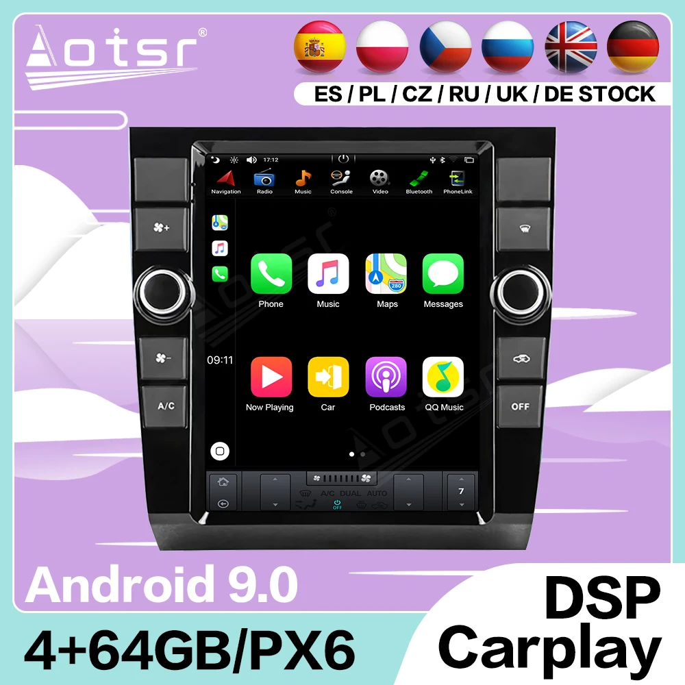 

Android 9 Tesa- For Audi A4 2002 2003 2004 2005 2006 2007 2008 GPS Navi IPS Screen Stereo Multimedia Player Radio Auto Head Unit