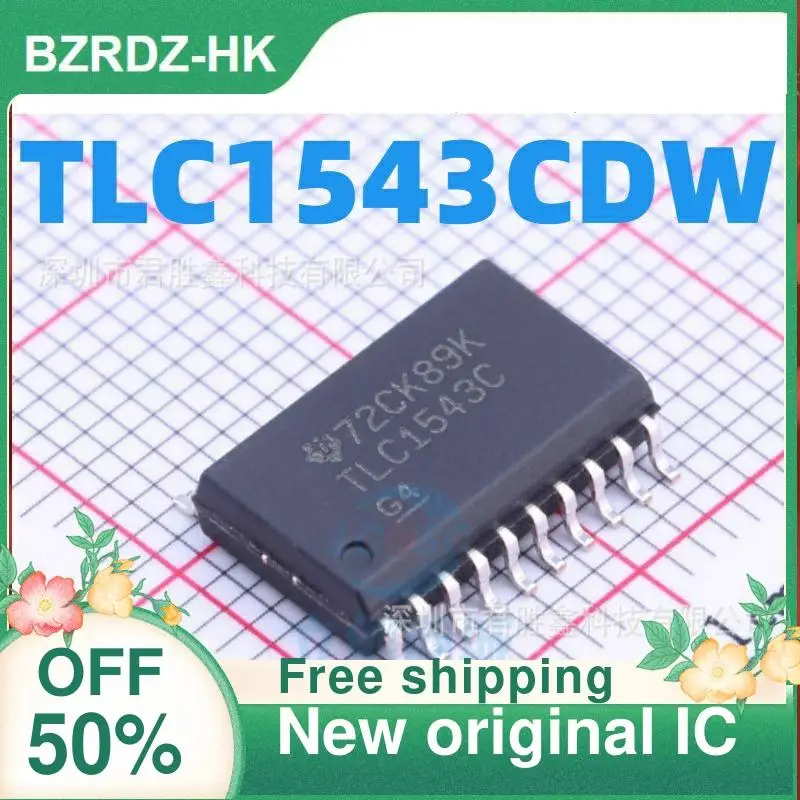 3PCS  TLC1543 TLC1543C TLC1543CDWR  TLC1543IDWR   SOP20  New original IC