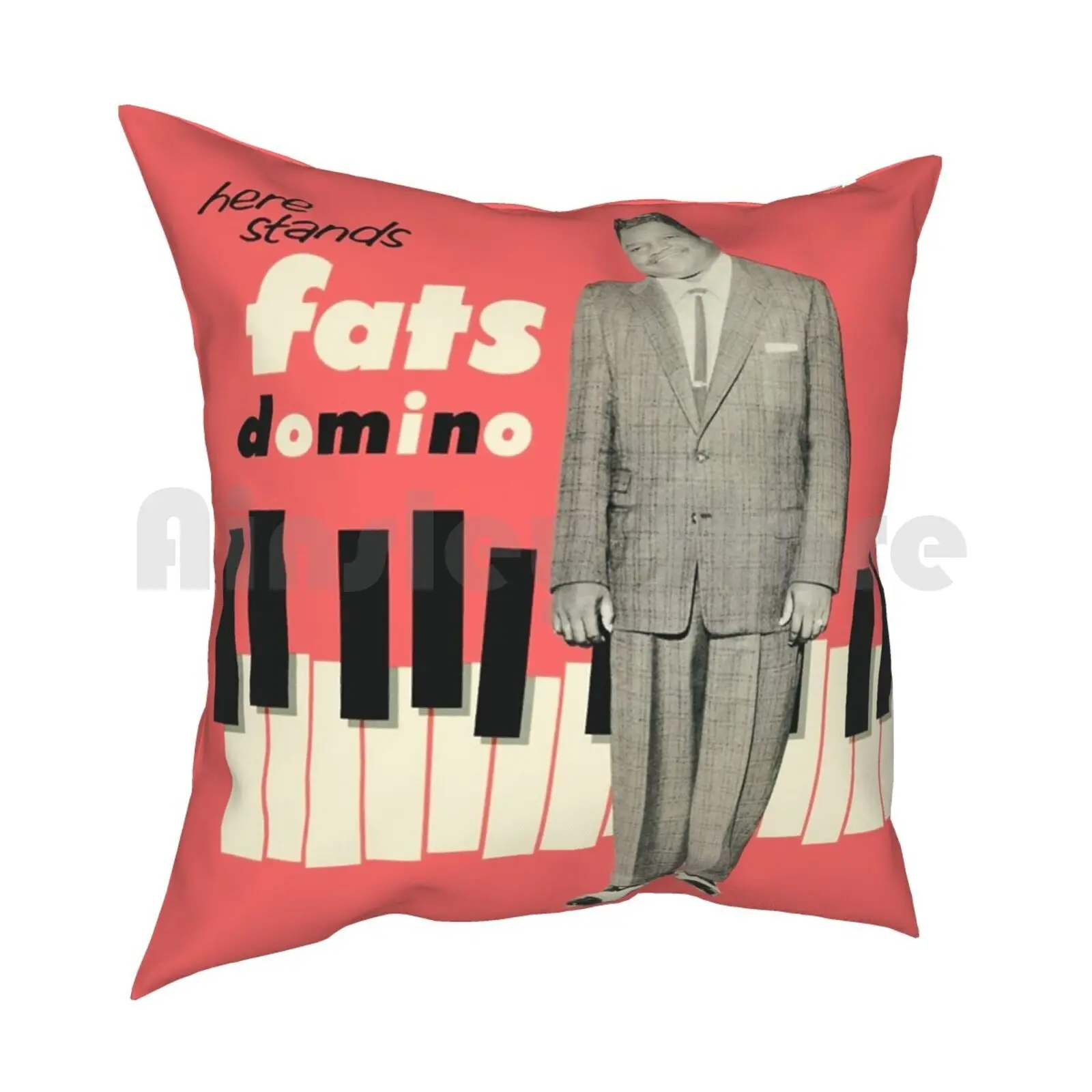 Here Stands Fats Domino Pillow Case Printed Home Soft DIY Pillow cover Skinhead Skinhead Reggae Skinhead Pride Girl Rudeboy