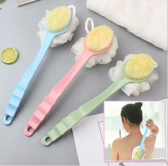 New 2 in 1 shower brush with shower flower back brush