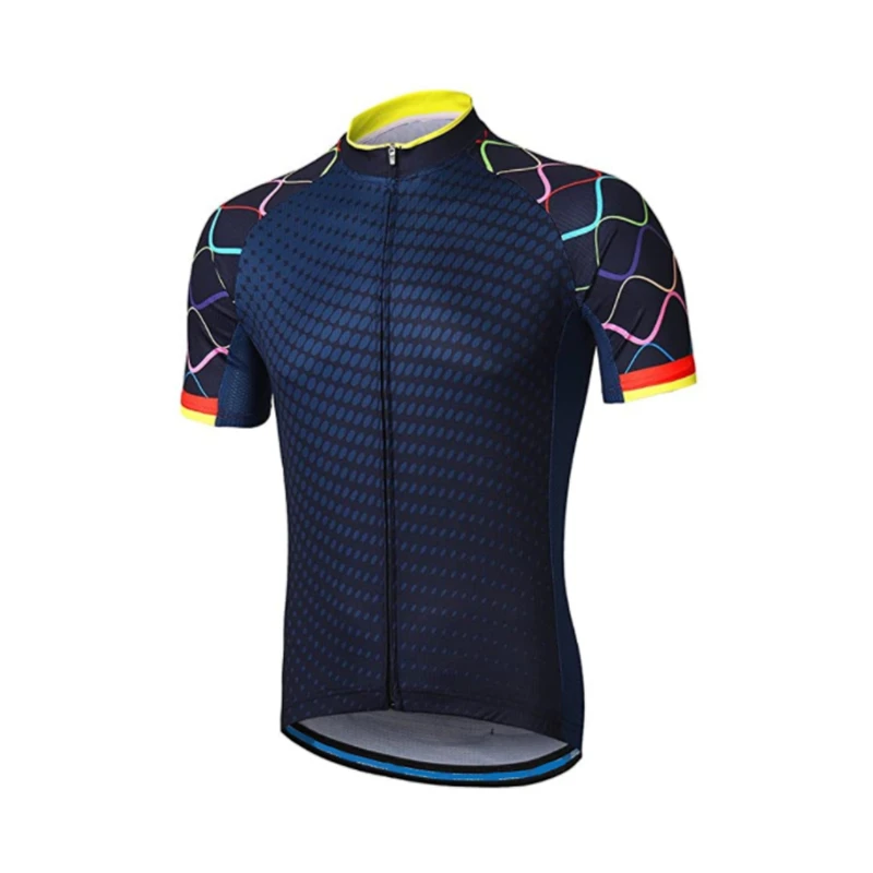 Men Cycling Jersey Top Ciclismo Summer Short Sleeve Bicycle  Breathable Quick Dry MTB Road Bike Jersey