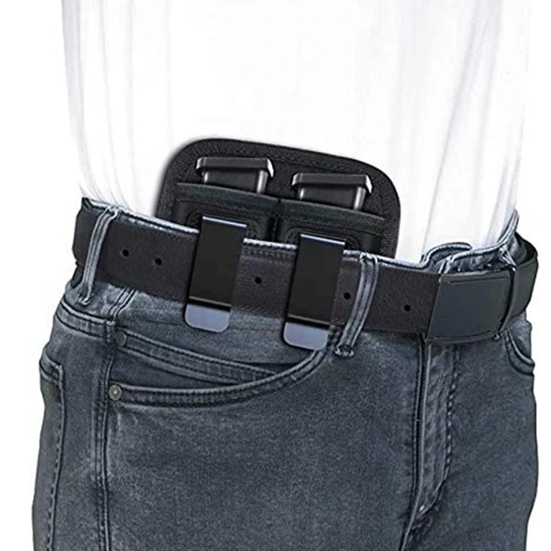 Inside The Waistband Tactical Magazine Pouch Hidden Wearing Concealed Carrying Double Stack Mag Pouch Case For G2C Makarov Glock