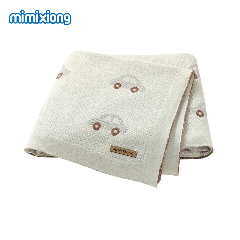 Cobertores do bebê recém-nascido algodão swaddle envoltório super macio infantil bebes carrinho de criança cama cesta de dormir cobre 100*80cm colcha de malha