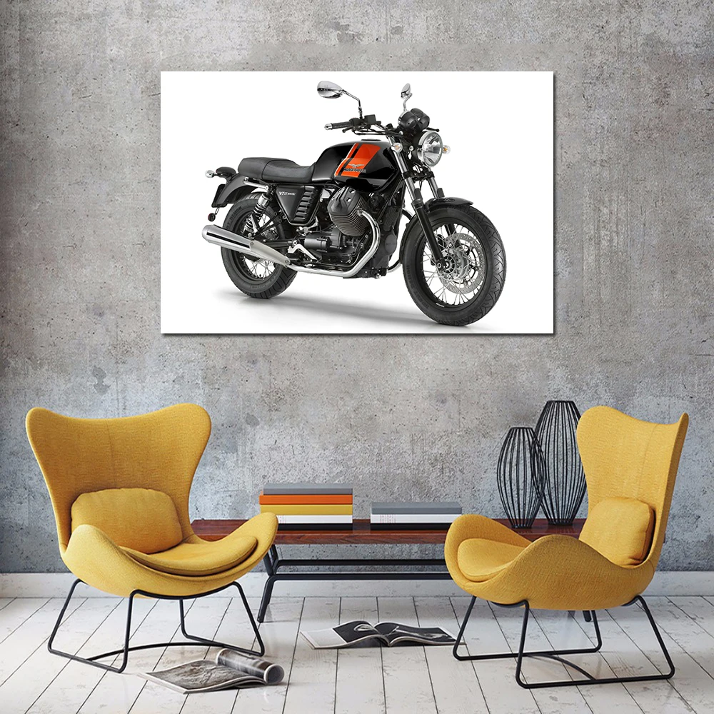 1 Piece Canvas Painting Moto Guzzi V7 II Special Motorcycles HD Posters and Prints Wall Pictures for Living Room Decor