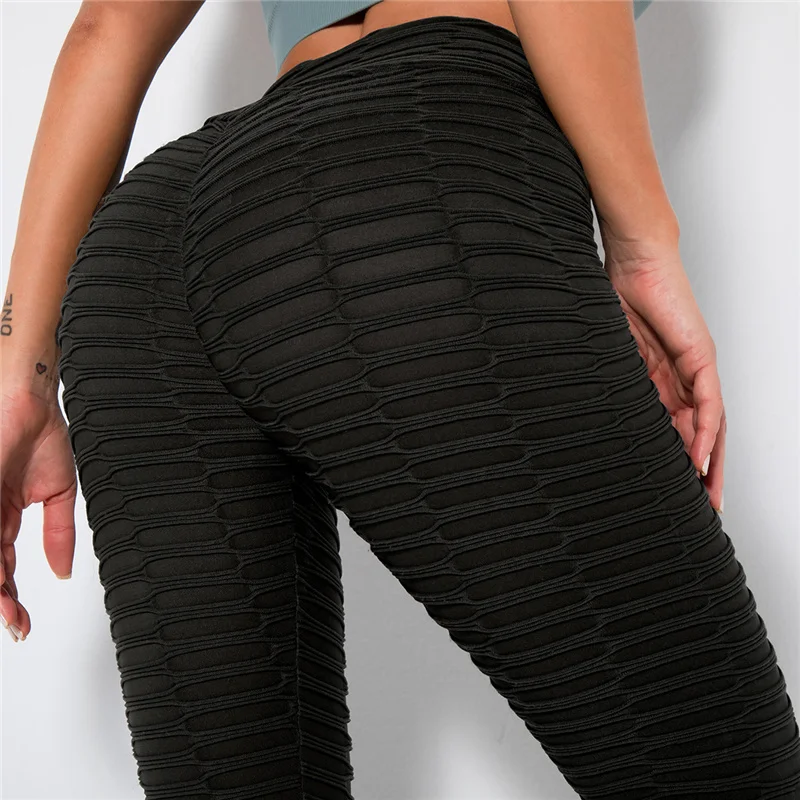 Tummy Control Sexy Leggings Women Workout Tights High Waist Butt Lifting Leggins Stretchy Yoga Pants Slimming Ruched Gym