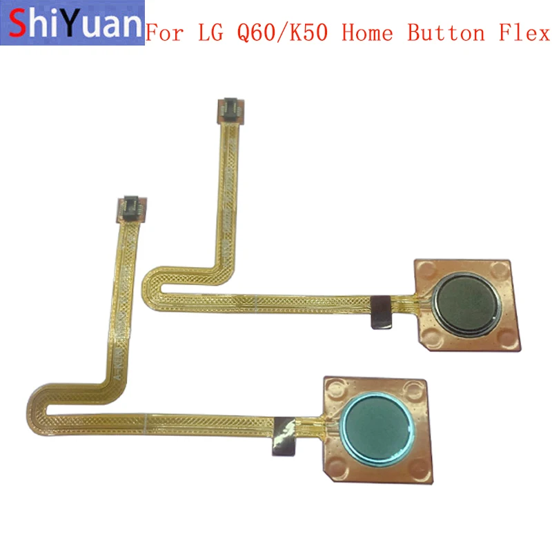 Fingerprint Sensor Home Button Flex Cable Ribbon For LG Q60 LMX525 K50 LMX520 Touch Sensor Flex Ribbon Replacement Parts