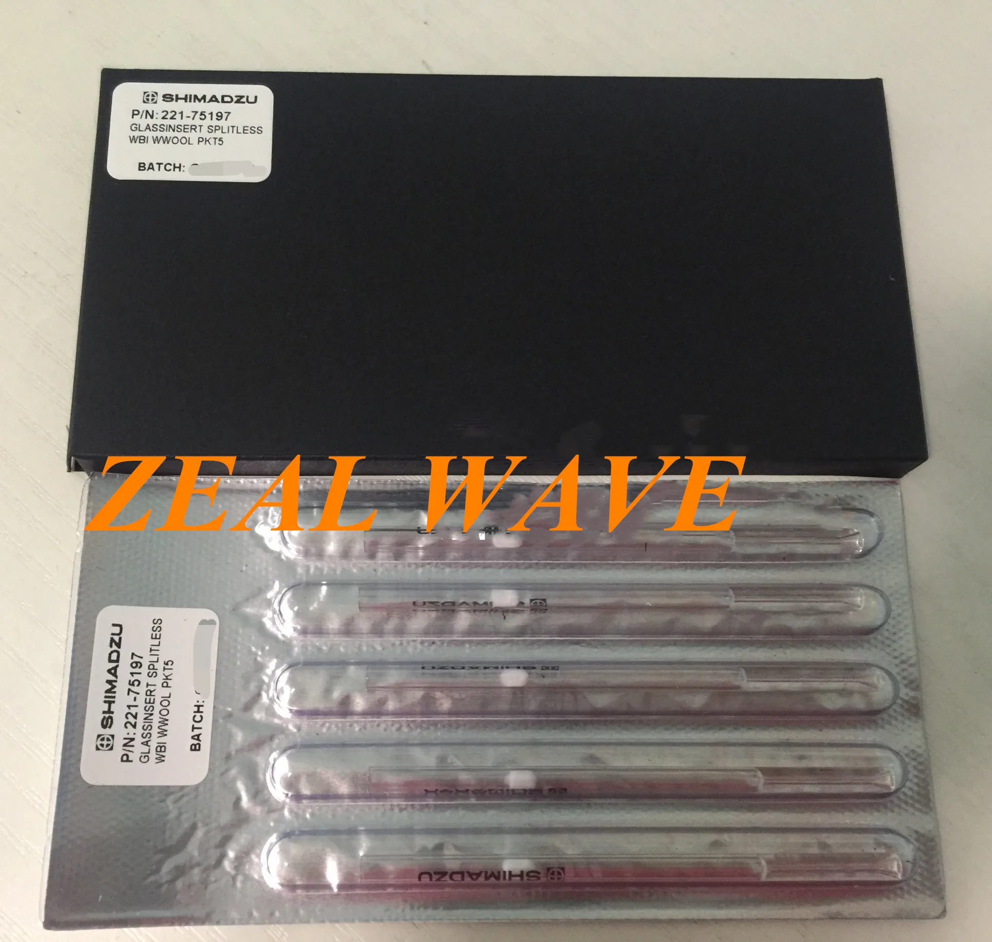 Shimadzu Gas Chromatography GC14  2010  2014 5 Glass Splitless Liners S221-75197