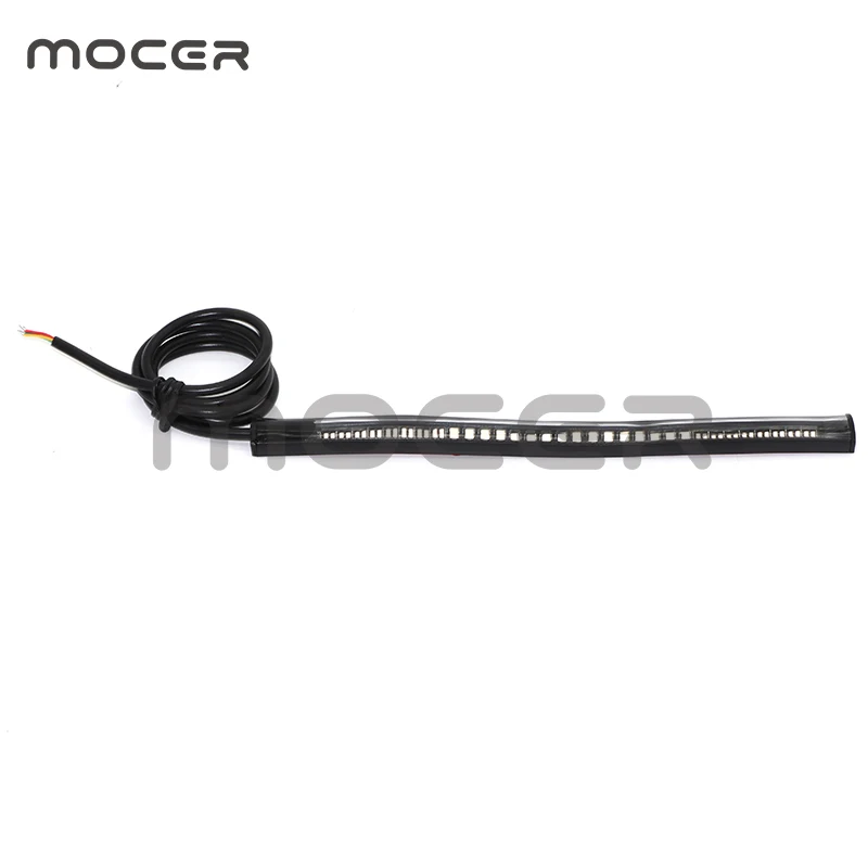 

48 LED Motorcycle Tail Brake Stop/Turn Light Strip Universal Flexible Low Temp High Lifespan Power Efficient Sign