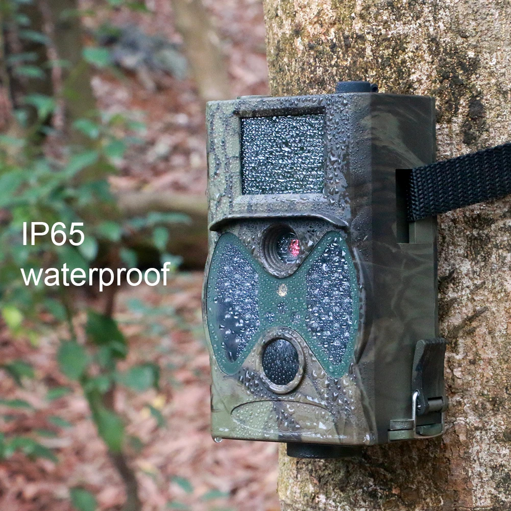 كاميرا تعقب الصيد 16MP 1080P للرؤية الليلية صور الفخاخ كاميرات الحياة البرية كاميرات رقمية تعمل بالأشعة تحت الحمراء HC300A