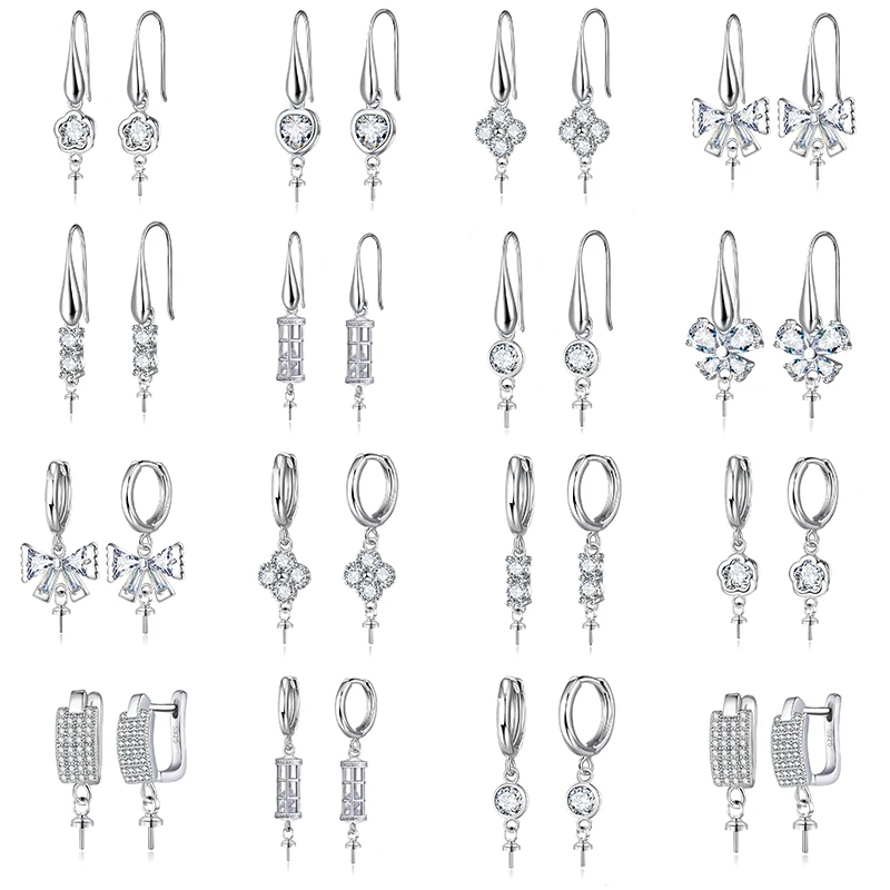 DIY Earrings Jewelry Making Accessories Fastener Earwire Earring Hooks Clasps For Fashion Pearls Earring Making Material