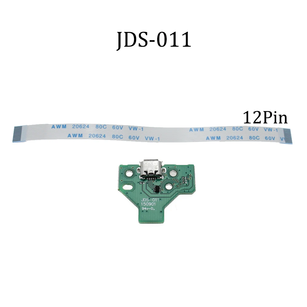 TingDong-PS4 Controlador Micro USB Charging Board, Tomada Jack Dock, Cabo conector, 12Pin, 14Pin, JDS 001, 011, 030, 040, 055