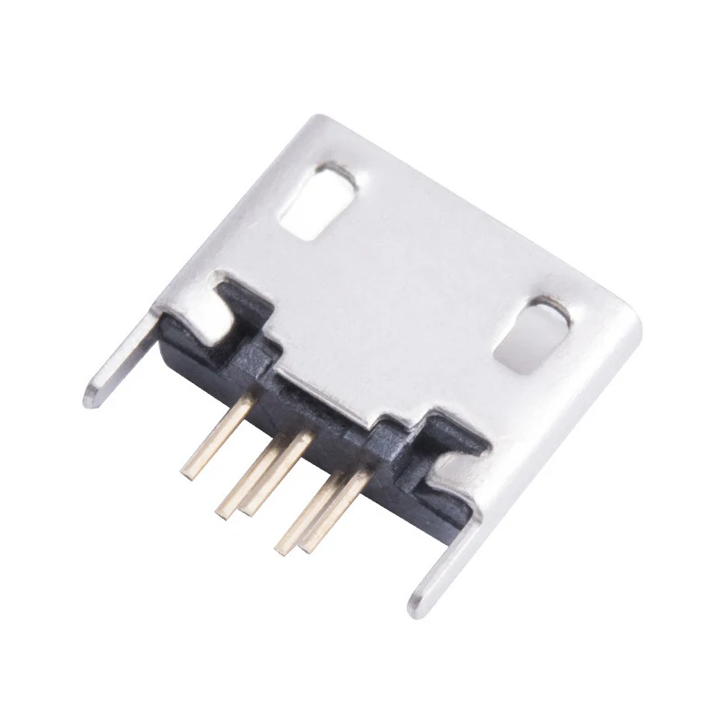 10pcs Vertical MICRO mini USB 5pin female seat 180 degrees jack 5P Direct plug-in MICRO-USB connector