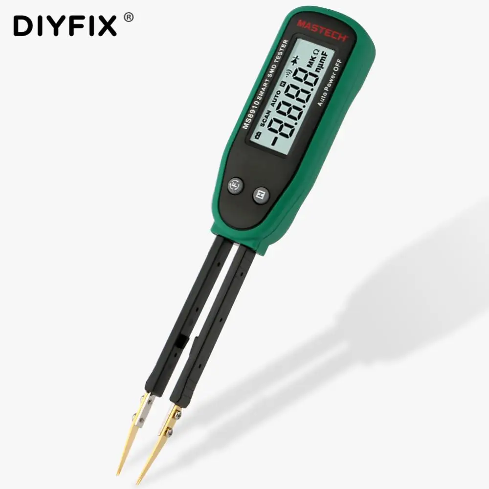 

MS8910 Smart SMD Tester Digital Multimeter Capacitance Resistance Diode Meter 3000 Counts LCD Display Auto Scanning Auto Ranging