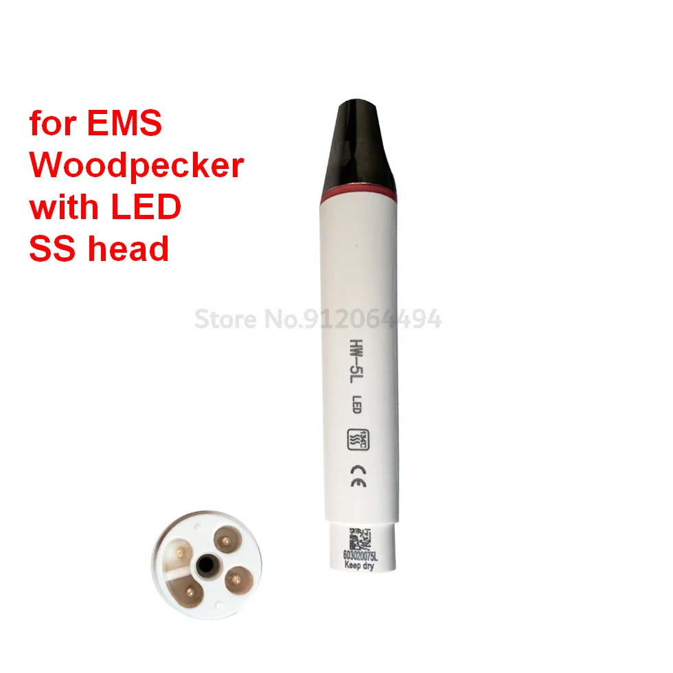 Dental Ultrasonic Scaler Handpiece WOODPECKER EMS DTE SATELEC Detachable Piezo Teeth Cleaning Whitening Pen