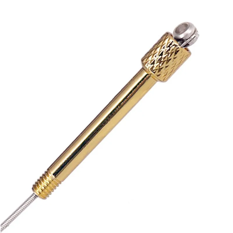 6 Teile/los Messing Elektrische Gitarre Tremolo Brücke Sattel Klemme Lock String Schraube Durch Schraube Musical Instrument Zubehör – Detail 15
