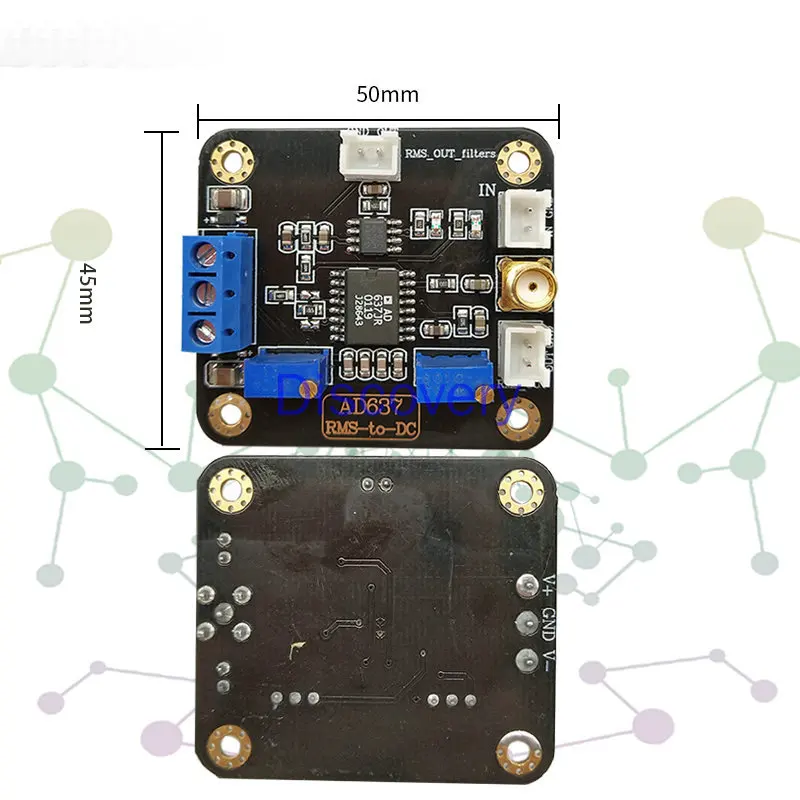 

AD637 Module Effective Value Detection Module Peak Voltage Detection Module AC Signal Data Acquisition