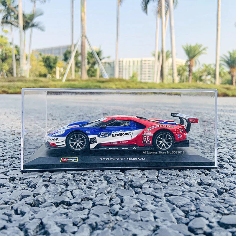 Bburago 1:32 24 hour endurance race 2017 Ford GT #66 DS WRC Rally Racing Alloy Model Car model Collecting gifts