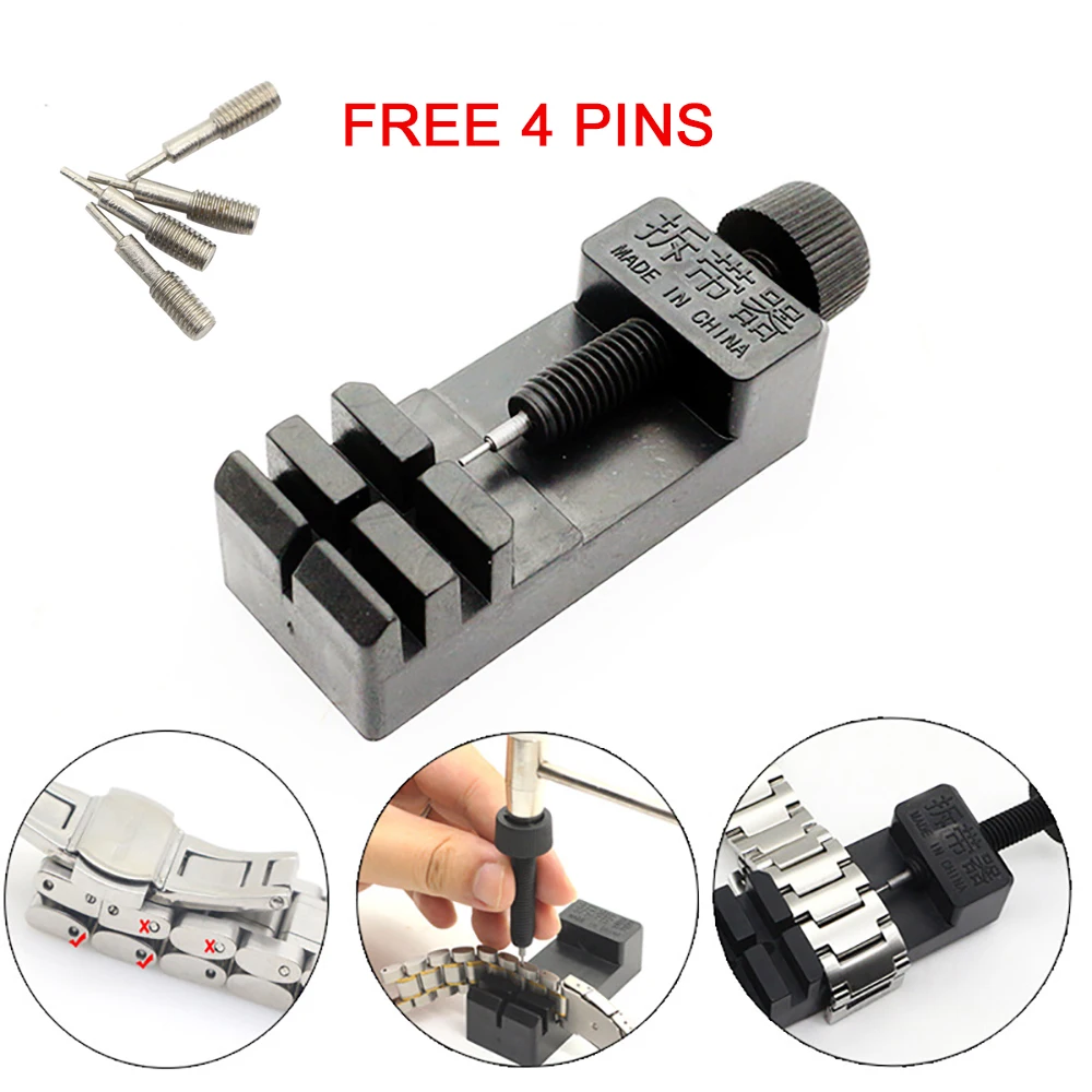 30mm Adjuster Watch Band Link Adjust Slit Strap Bracelet Chain Pin Remover Strap Bracelet Long Link Pins Remover Repair Tool Kit