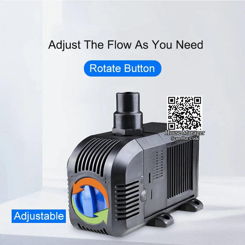 Adjustable Water Pump 7W 20W 25W 55W 100W fish tank aquarium pump, water pump for aquarium fish pond pump fountain pump rockery