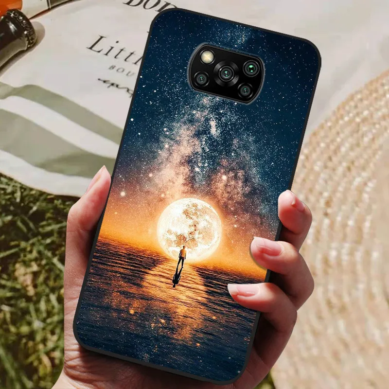 For Xiaomi Poco X3 Pro Case Soft TPU Silicone Cover for Poco X3 Pro X3Pro Phone Case PocoX3 Pro Cute Cat Protective Case Bumper