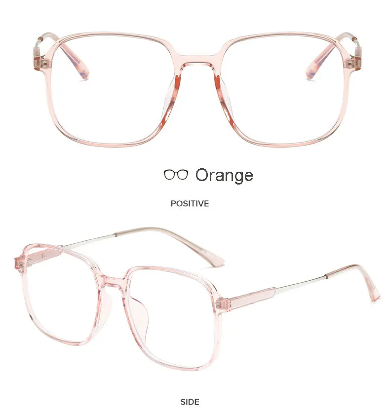 Retro Kunststoff Brillen Rahmen Unisex Vollrand Brillen Anti Blue Ray Myopie Gläser Neue Ankunft Heißer Verkauf Brille – Detail 17