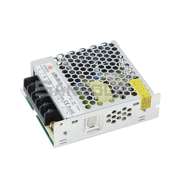 LRS-35 Switching Power Supply 35w12v3a Light Type AC To DC Converter Single Output Transformer Metal Shell
