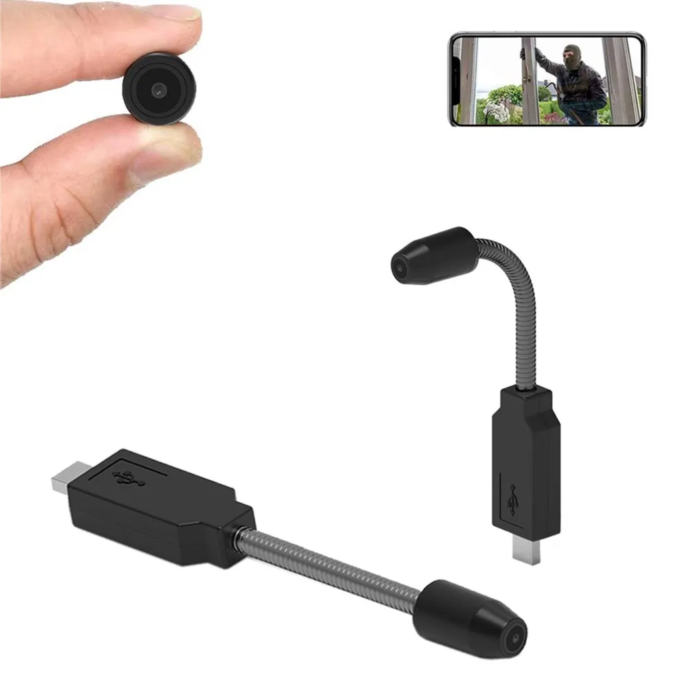 PNZEO-W7 Câmera portátil Home Security Nanny, Mini Câmeras, Full HD, IP, Sem Fio, WiFi, Gravador De Vídeo, Detecção De Movimento