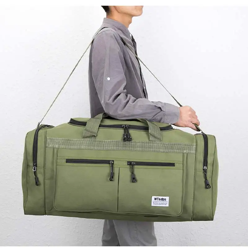 70CM 70L Nylon Luggage Travel Gym Outdoor Bag Large Travelling For Women Men Duffle Handbags Shoulder Weekend Sports Bag XA751D