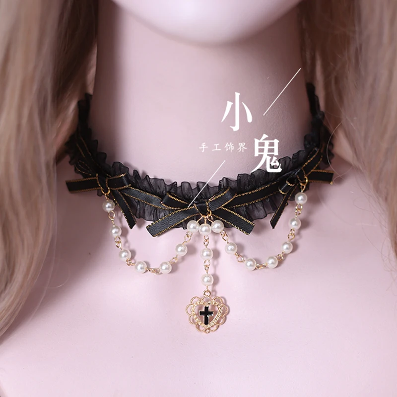 Lolita Tai Gấu Đầu Nơ Dễ Thương KC Phụ Kiện Tóc Nâu Mũ Đội Đầu Phụ Kiện Tóc