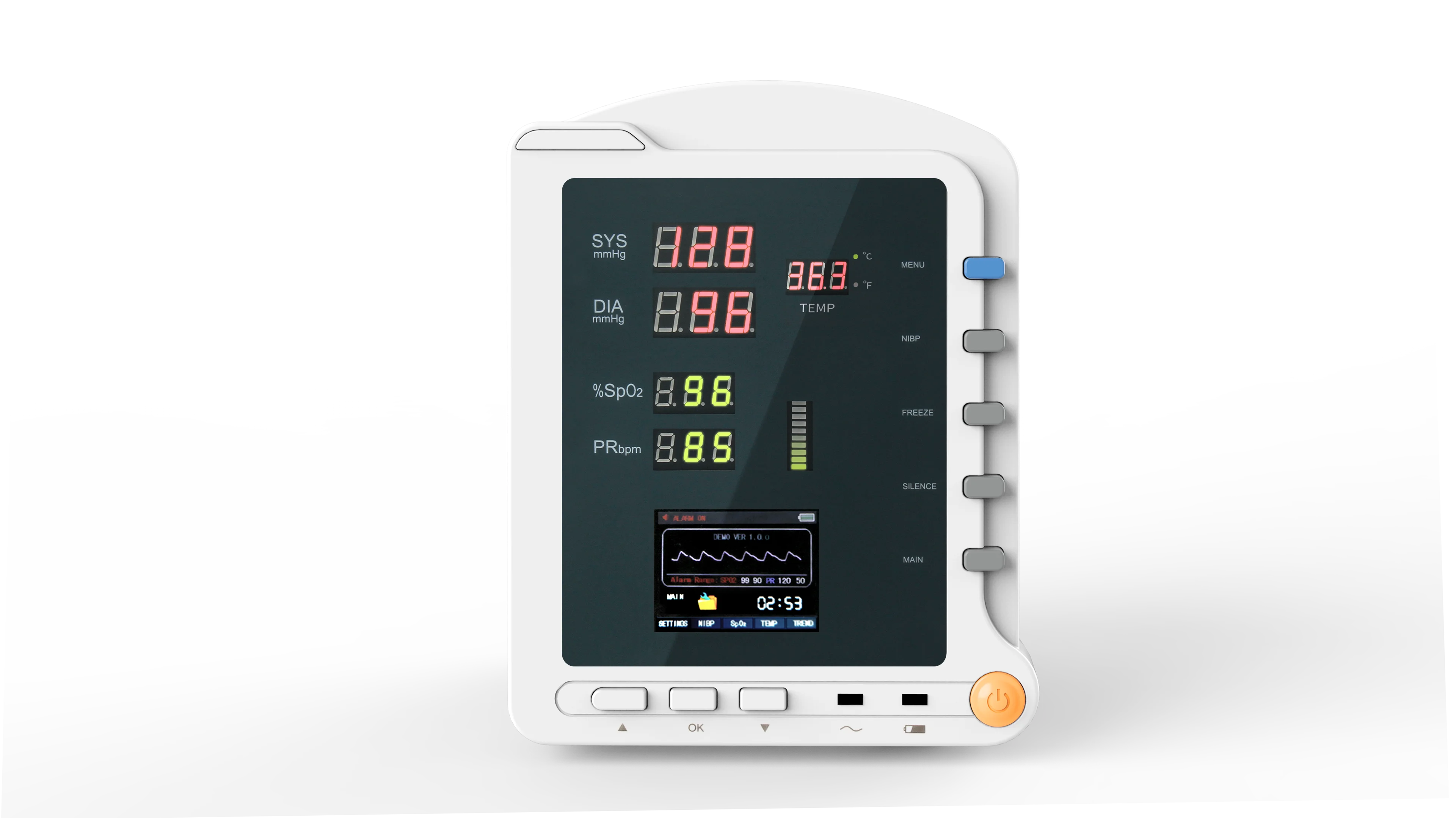 CONTEC CMS5100 Lightweight Patient Monitor Adults Pediatric And Neonate Patient Monitor NIBP SpO2 And PR Monitor