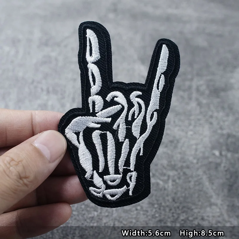 Bands Iron On Patches Apparel Sewing Fabric Handmade Appliques For Clothing Punk Rock Stickers Badges Parche