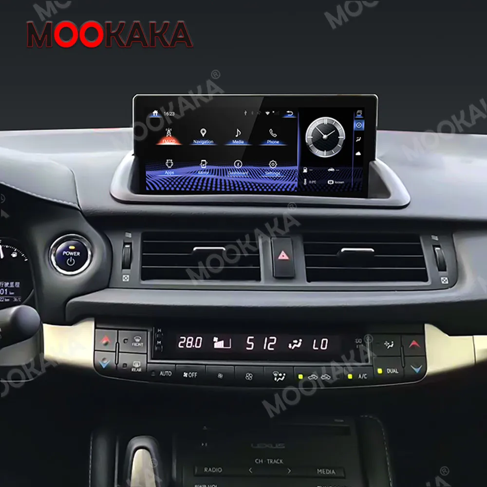 For Lexus CT A10 CT200h 2012-2018 8+128G Android13 Car Multimedia Player Stereo GPS DVD Radio Navigation Screen System Head unit