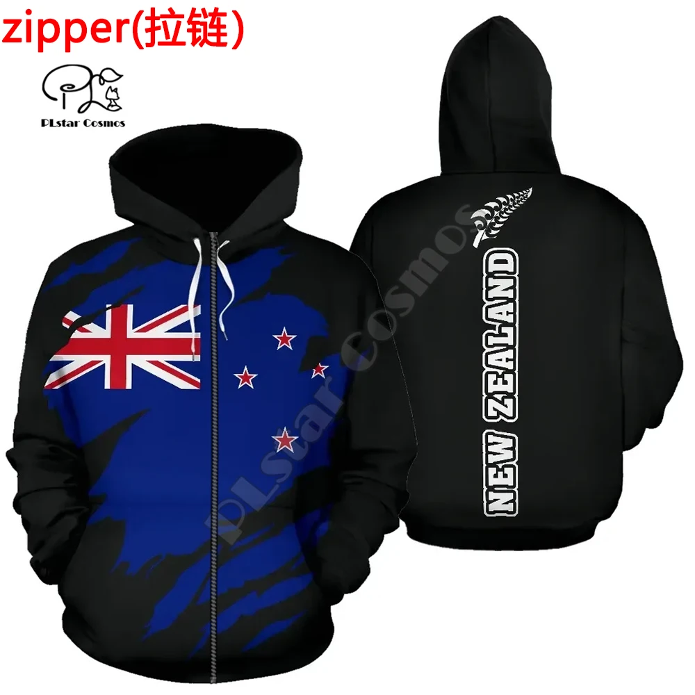 PLstar Cosmos NewZealand Flag Country Maori Aotearoa Tribe Tattoo 하라주쿠 운동복 3DPrint 남성/여성 Funny Pullover Hoodies 10