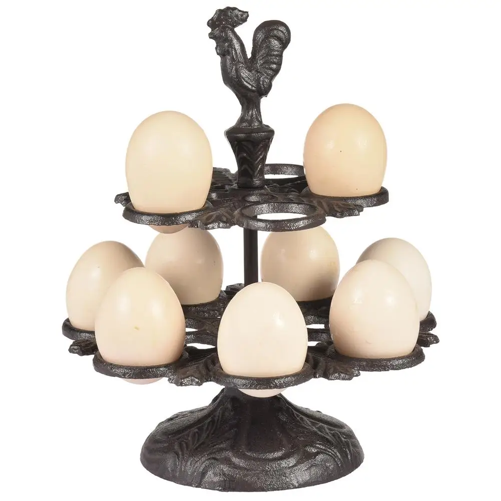 Cast Iron Eggs Holder Durable Egg Storage Display Organizer Rack American Country Creative Egg Fruit Holder Eggs Stents