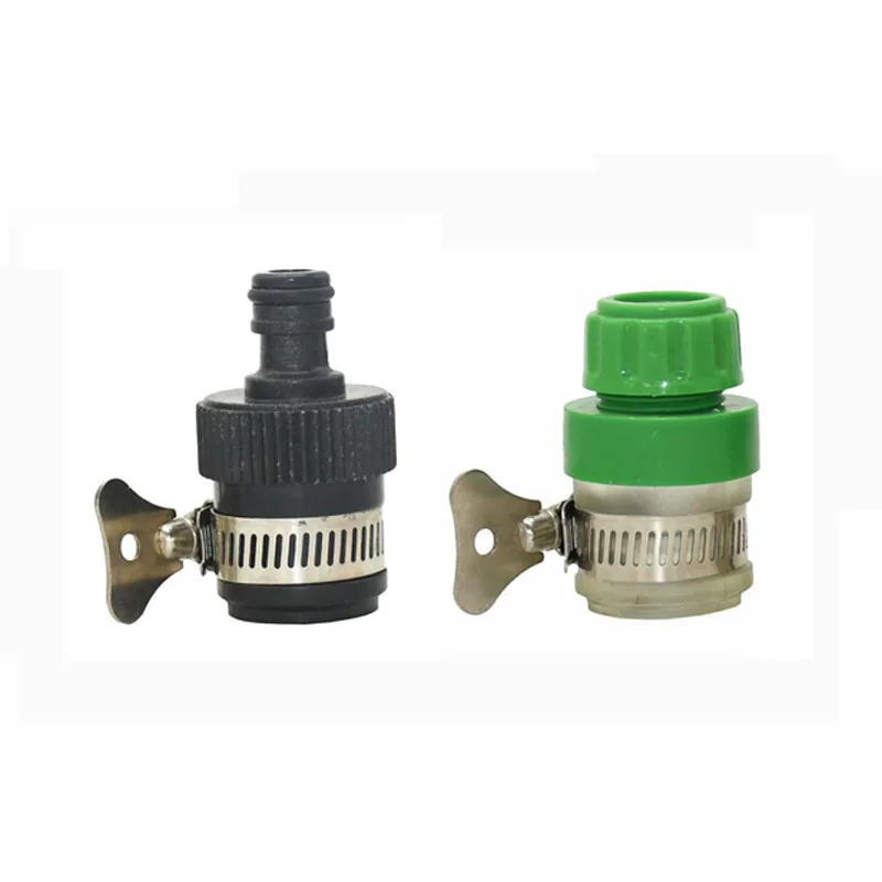 1/2 Hose To 16mm Round Tap Connectors Garden Tap Water Faucet Quick Connector 16mm Hose Fittings 1Pcs