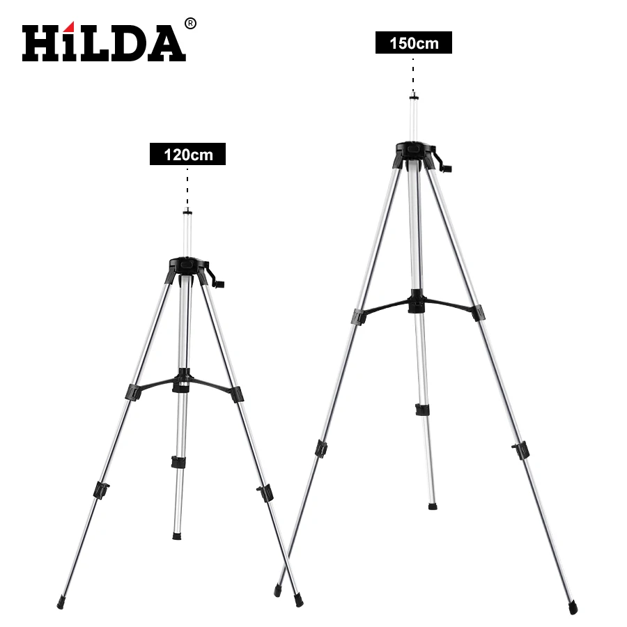 HILDA Laser Level Tripod Adjustable Height Thicken Aluminum Tripod Stand For Self leveling